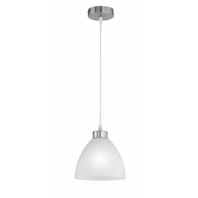 Nickel Pendelleuchte Glas, Babette