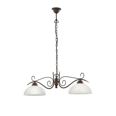 Weiße Pendelleuchte Antik, Jared