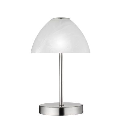 Nickel Tischleuchte Modern, Aaron, 2,5W, 3000K LED, mit Schalter
