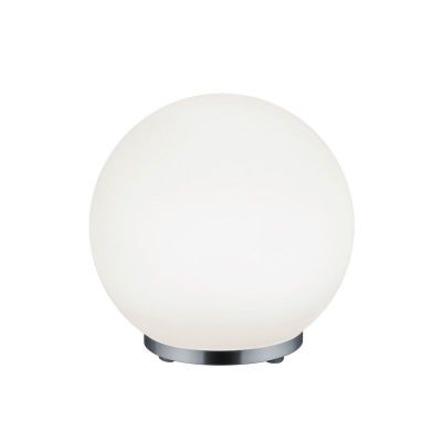 Chrom Tischleuchte Modern, Berkant, 5,5W, 3000K LED, mit Fernbedienung