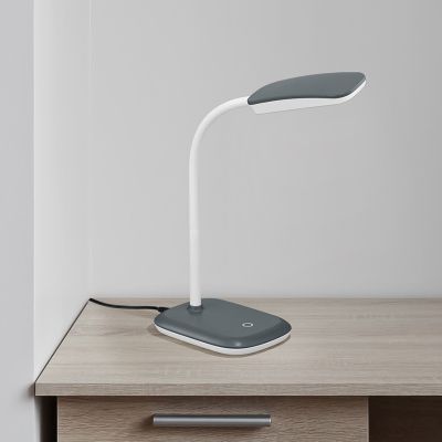 Graue Schreibtischlampe Modern, Charlot, 3,5W, 3000K LED, mit Schalter