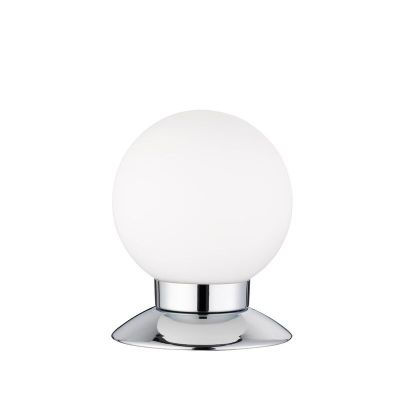 Chrom Tischleuchte Modern, Nolan, 3W, 3000K LED, mit Schalter