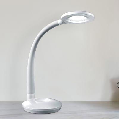 Weiße Schreibtischlampe Kunststoff, Jesse, 3W, 3000K LED, mit Touch-Dimmer