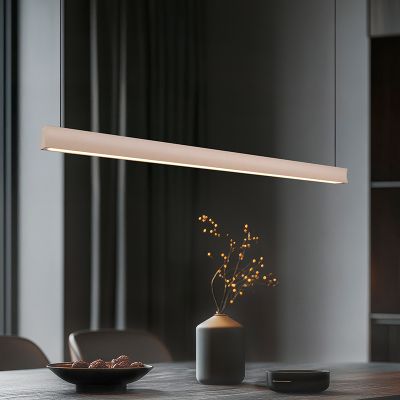 Beige Pendelleuchte Modern, Wishal, 29W, White Switch LED, 3-stufig dimmbar