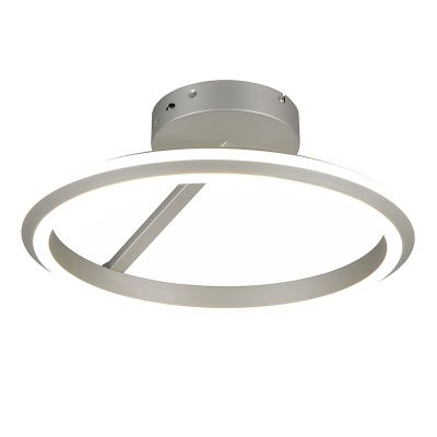 Nickel Deckenleuchte Modern, Jiry, 34W, White Switch LED, 3-stufig dimmbar