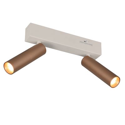 Braune Deckenstrahler Modern, Smail, 5,5W, White Switch LED, 3-stufig dimmbar