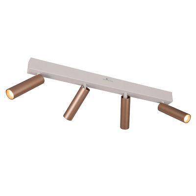 Braune Deckenstrahler Modern, Smail, 5,5W, White Switch LED, 3-stufig dimmbar