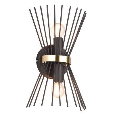 Schwarze Wandleuchte Industrial, Fransiscus