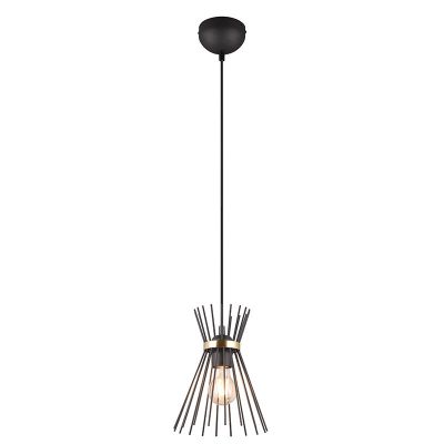 Schwarze Pendelleuchte Industrial, Fransiscus