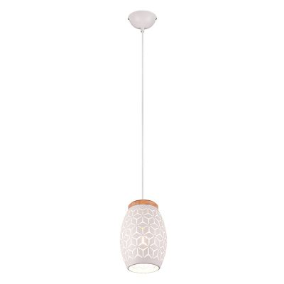 Weiße Pendelleuchte Modern, Delana