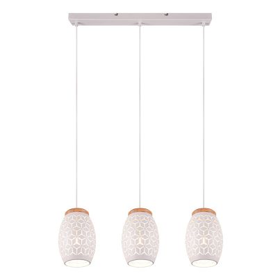 Weiße Pendelleuchte Modern, Delana