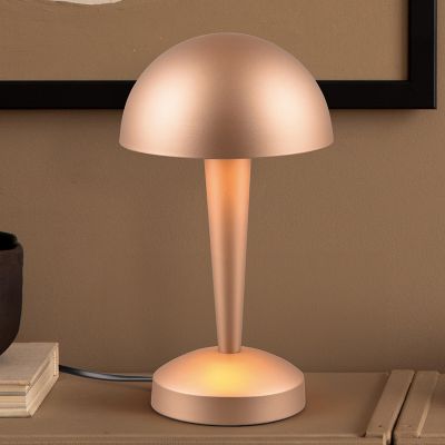 Taupe Tischleuchte Modern, Delila, mit Touch-Dimmer