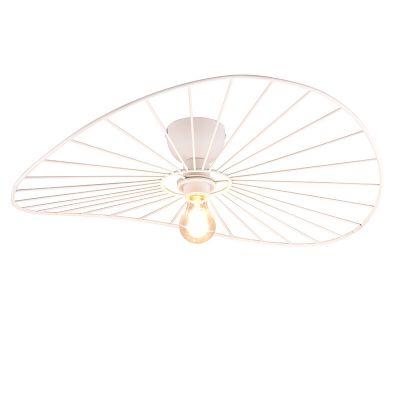 Weiße Deckenleuchte Industrial, Dejan