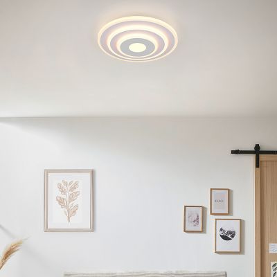 Weiße Deckenleuchte Design, Yeel, 35W, warm- bis kaltweiß einstellbare LED, 3-stufig dimmbar