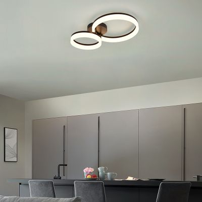 Schwarze Deckenleuchte Design, Ufuk, 22W, 3000K LED
