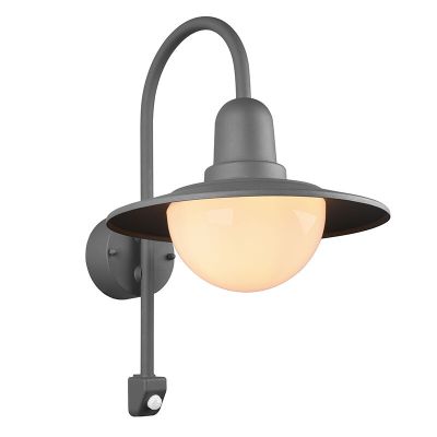 Anthrazit Außen Wandleuchte mit Bewegungsmelder Modern, Semmy, IP44