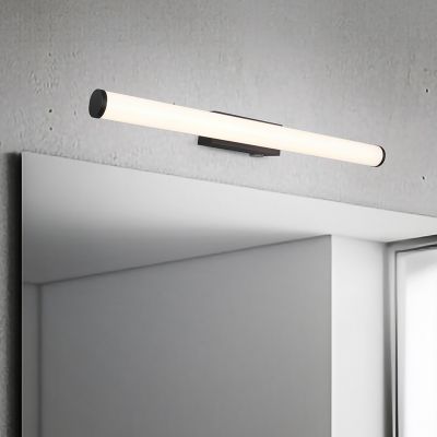 Schwarze Wandleuchte Badezimmer Modern, Staby, 6,5W, 3000K LED, IP44