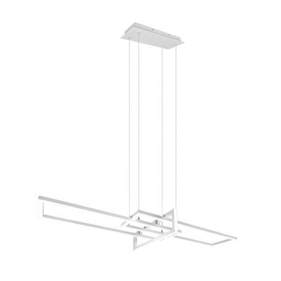 Weiße Pendelleuchte Modern, Hatun, 34W, 4000K LED