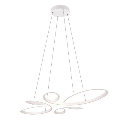 Weiße Pendelleuchte Esszimmer Design, Vikash, 32W, 4000K LED, 3-stufig dimmbar