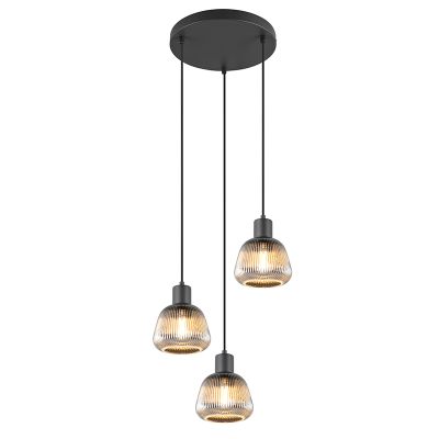 Schwarze Pendelleuchte Modern, Meriem