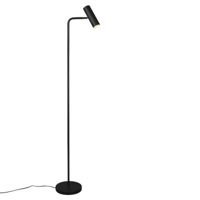 Schwarze Stehlampe Modern, Kaso, mit Schalter