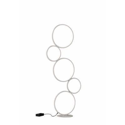 Weiße Stehlampe Modern, Robon, 36W, 3000K LED, mit Schalter