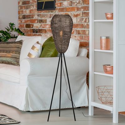 Messing Stehlampe Landhaus, Mohcine, mit Schalter