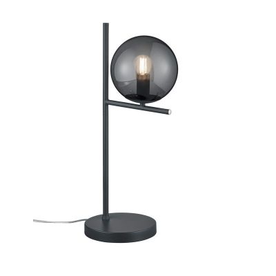 Anthrazit Tischleuchte Modern, Silkis, mit Schalter