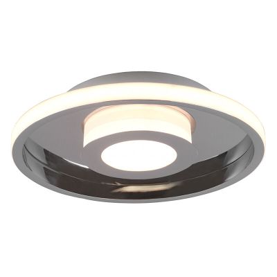 Chrom Badezimmer Deckenleuchte Modern, Kayla, 28W, 3000K LED, IP44