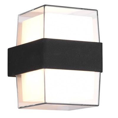 Anthrazit Außenleuchte Modern, Yeliz, 10W, 3000K LED, IP54