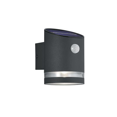 Anthrazit Außen Wandleuchte mit Bewegungsmelder Modern, Suzan, 3W, 3000K LED, IP44