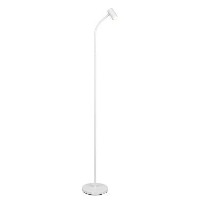 Weiße Stehlampe Modern, Suradj, mit Schalter