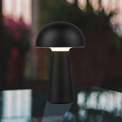 Schwarze Außen Tischleuchte Modern, Rachelle, 2W, 3000K LED, IP44, mit Schalter