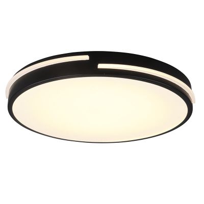 Schwarze Deckenlampe Modern, Fadi, 24W, warm- bis kaltweiß einstellbare LED, mit Fernbedienung