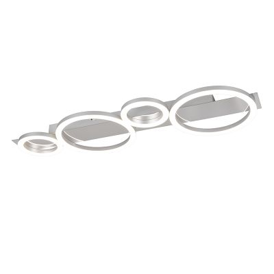 Chrom Deckenleuchte Design, Ishaan, 26,5W, 4000K LED