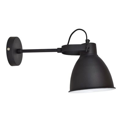 Industrielle Wandleuchte Schwarz, Locker