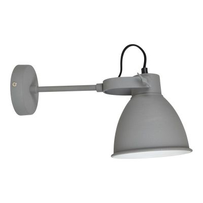 Industrielle Wandleuchte Grau, Locker