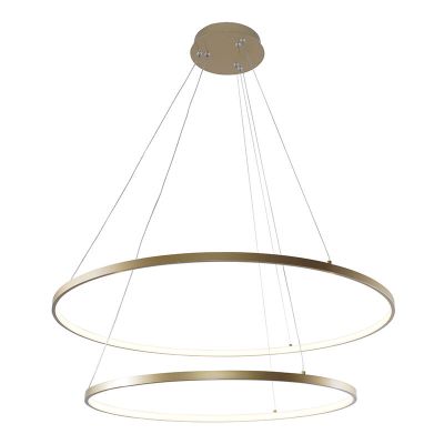 Design Pendelleuchte Gold, Kubra, 60W, warm- bis kaltweiß einstellbare LED
