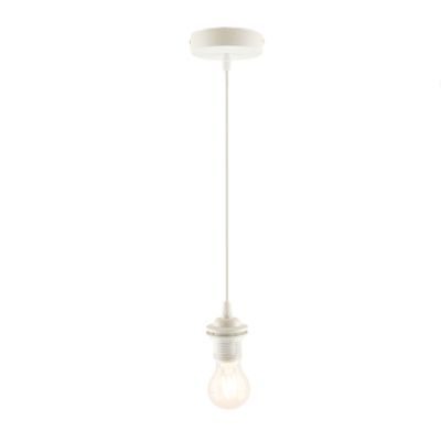 Moderne Pendelleuchte ohne Kappe Weiß, Rika