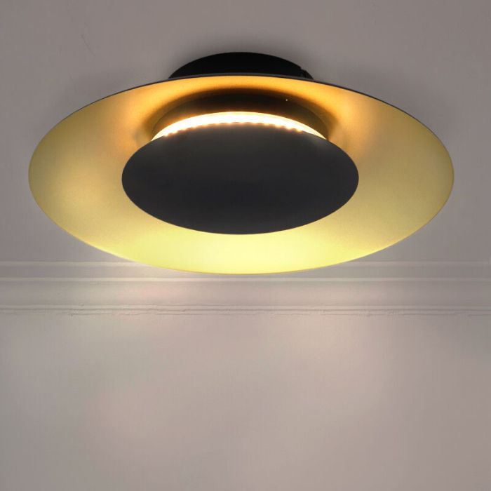 Moderne Deckenlampe Gold, Denyse, 15W, 3000K LED