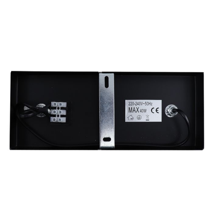 Design Deckenstrahler Skip, Glas, schwarz