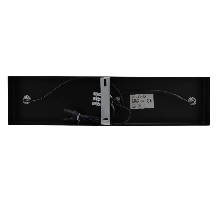 Design Deckenstrahler Skip, Glas, schwarz