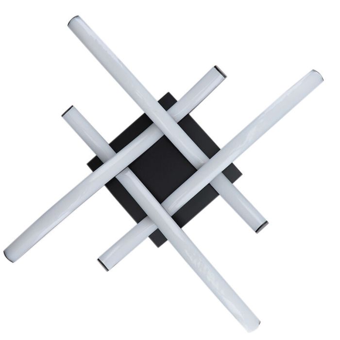 Moderne Deckenleuchte Schwarz, Julian, 16W, 2700K LED, 3-stufig dimmbar