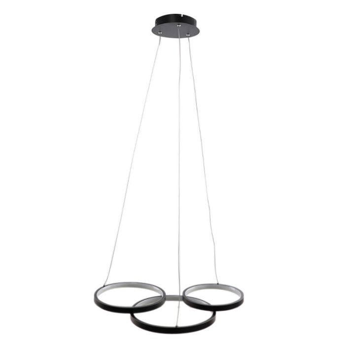 Design Pendelleuchte Schwarz, Thalia, 36W, 2700K LED, 3-stufig dimmbar