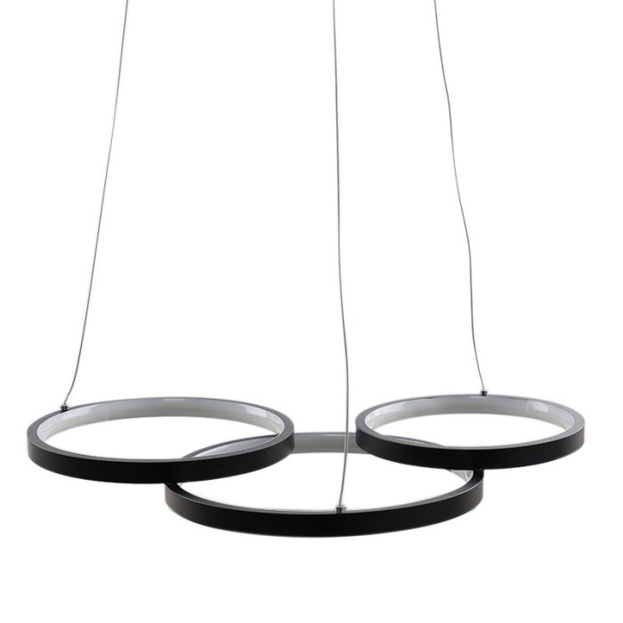 Design Pendelleuchte Schwarz, Thalia, 36W, 2700K LED, 3-stufig dimmbar