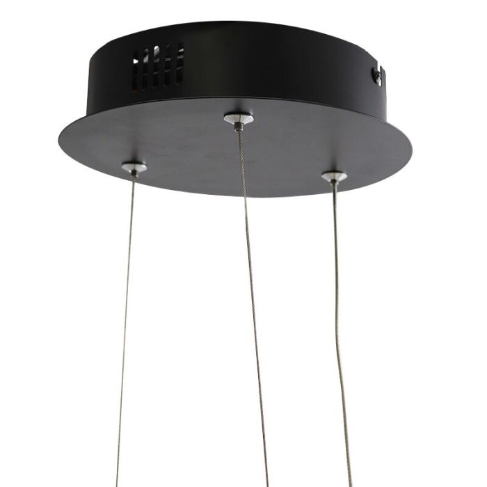Design Pendelleuchte Schwarz, Thalia, 36W, 2700K LED, 3-stufig dimmbar