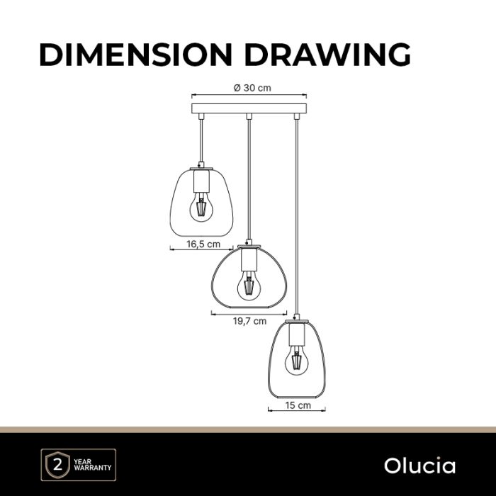 Design Pendelleuchte Grau, Semra