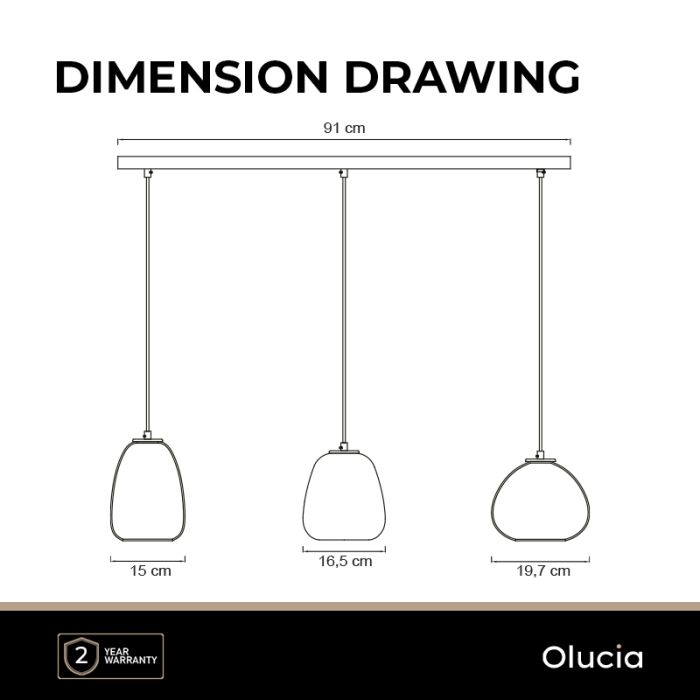 Design Pendelleuchte Grau, Semra