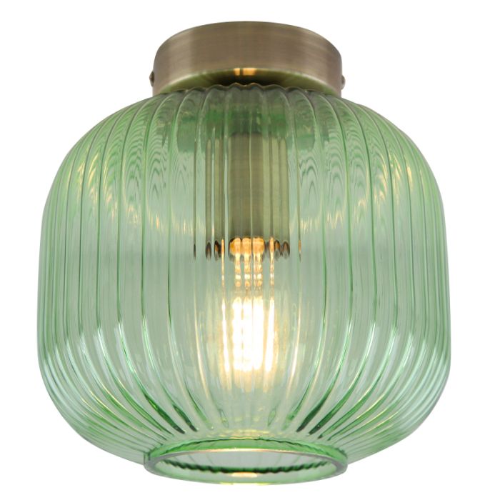Glas Deckenleuchte Gold, Charlois