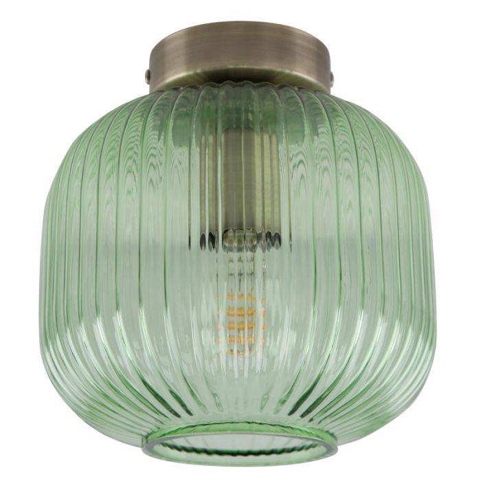 Glas Deckenleuchte Gold, Charlois